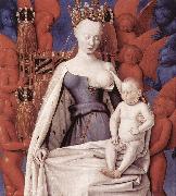 FOUQUET, Jean, Virgin and Child Surrounded by Angels dfg